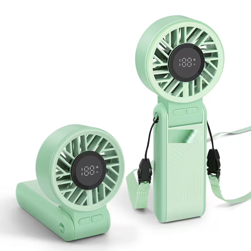Ventilador Turbo Portátil 3 en 1 - color verde menta